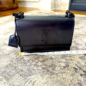 Ladies - Saint Laurent Black Evening Bag - YSL